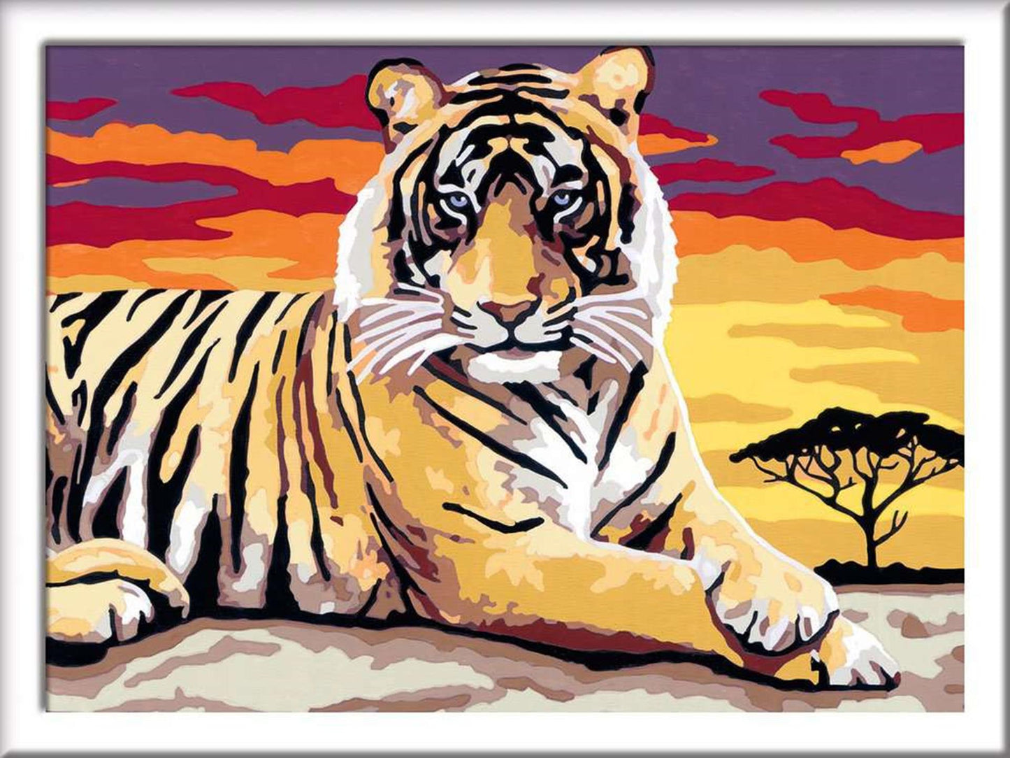Ravensburger Pintura Creart en Number Majestue Tiger