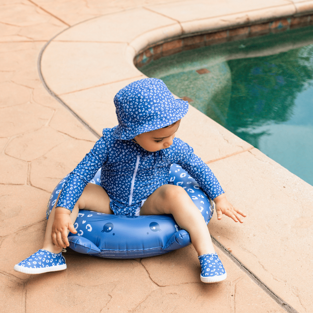 Leopardo | Blue Animal Swimming Band Ø 55 cm