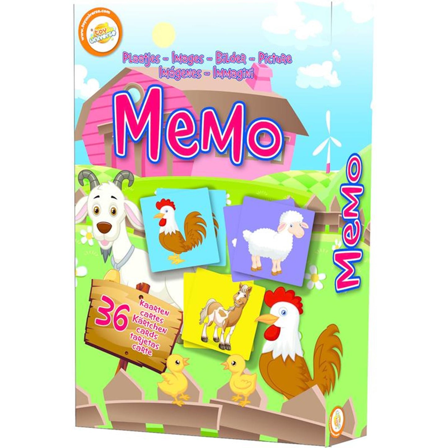 Gioco promemoria animali dell'universo giocattolo 11,5x18x3,5 cm