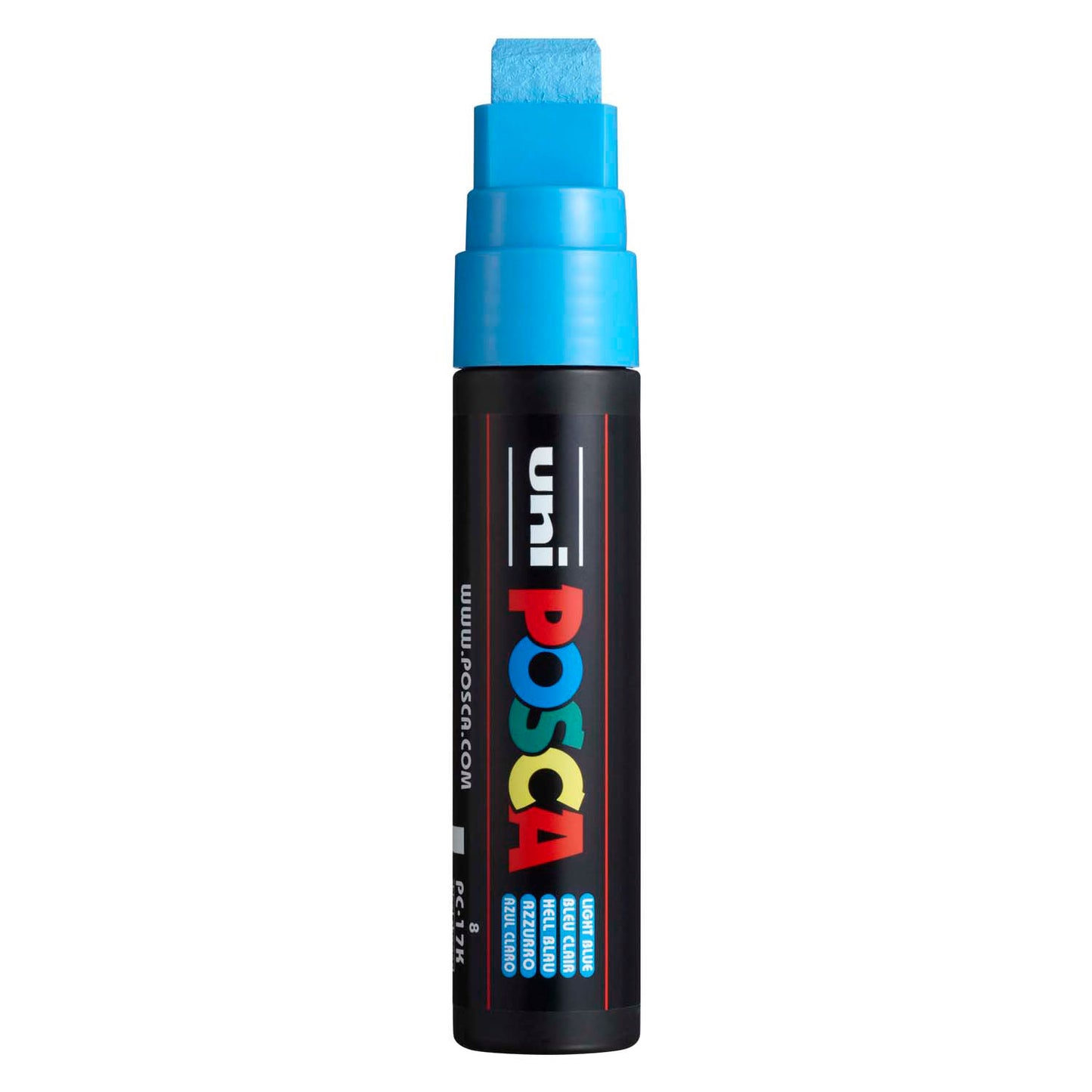 UNI-POSCA POSCA MARKER, AFM PC-17K, spessore della linea 15 mm, extra largo, azzurro, 1 pezzo