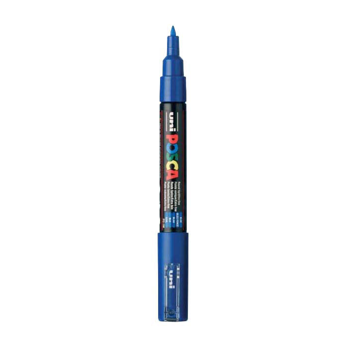 Marcador POSCA uni-Posca, AFM PC-1M, espesor de línea 0.7 mm, extra-fines, azul, 1 pieza