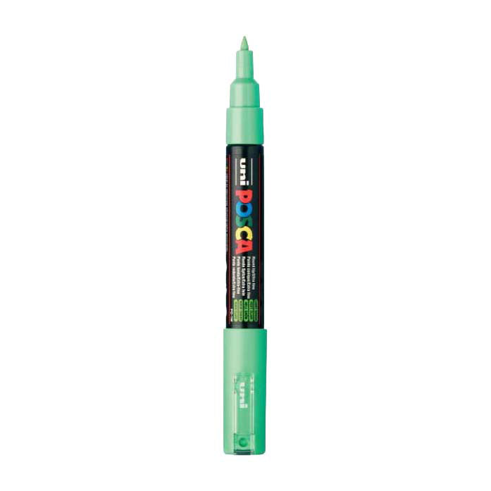 UNI-POSCA POSCA MARKER, AFM PC-1M, spessore della linea 0,7 mm, extrafine, verde chiaro, 1 pezzo