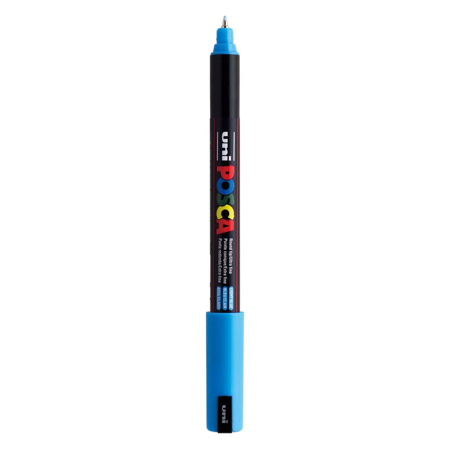 Marcador POSCA uni-Posca, AFM PC-1MR, espesor de línea 0.7 mm, extra-fino, azul claro, 1 pieza