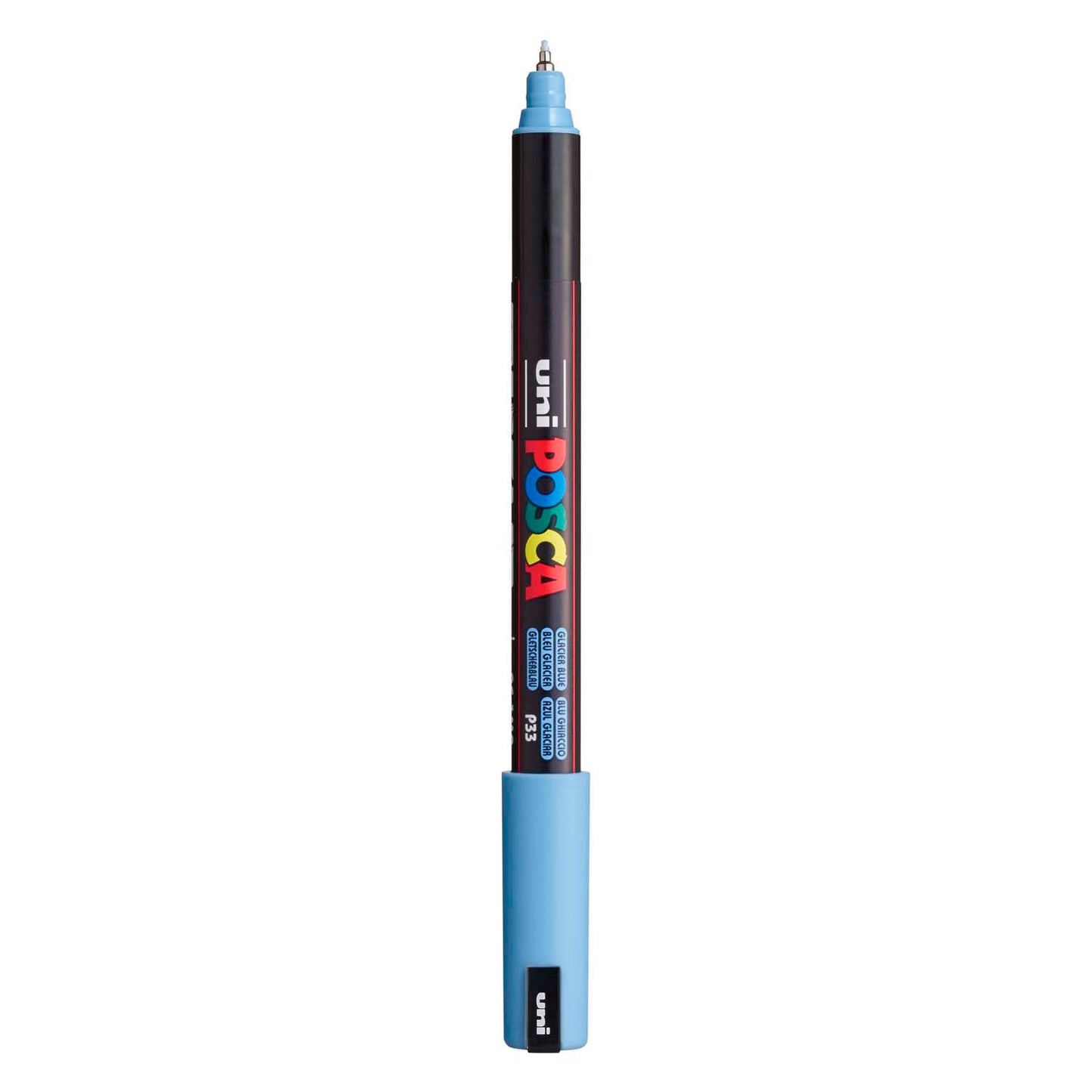 Pennarello Uni Posca pc-1mr blu ghiaccio - extra fine 0,7 mm