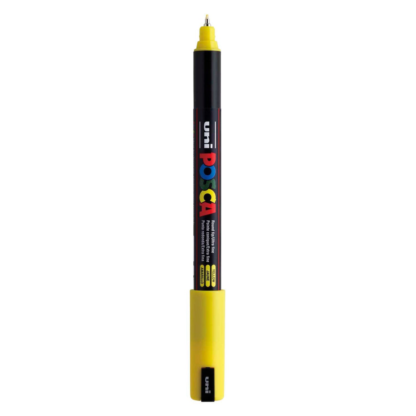 Marcador POSCA uni-Posca, AFM PC-1MR, espesor de línea 0.7 mm, extra-fines, amarillo, 1 pieza
