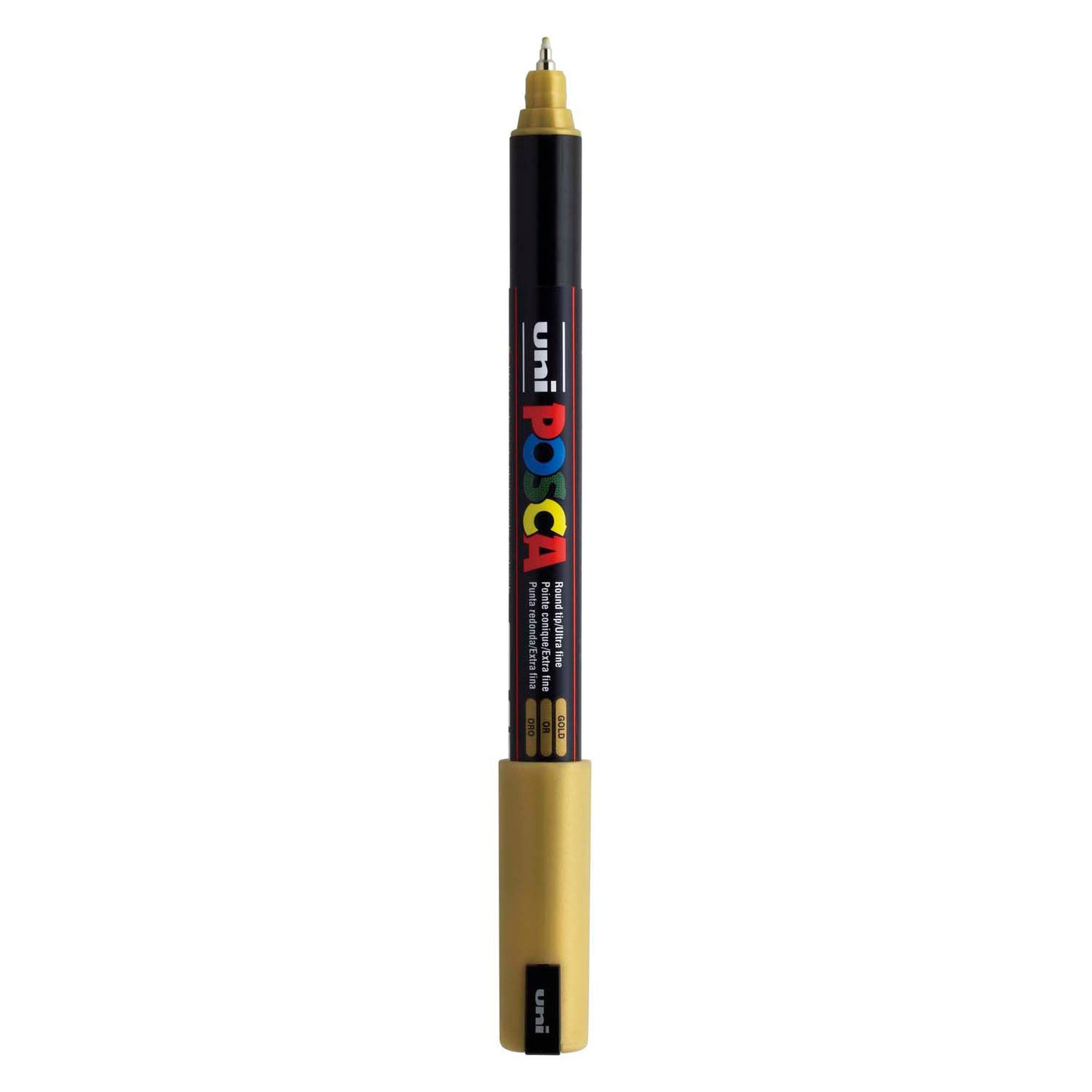 UNI-POSCA POSCA MARKER, AFM PC-1MR, spessore della linea 0,7 mm, extra-fine, oro, 1 pezzo