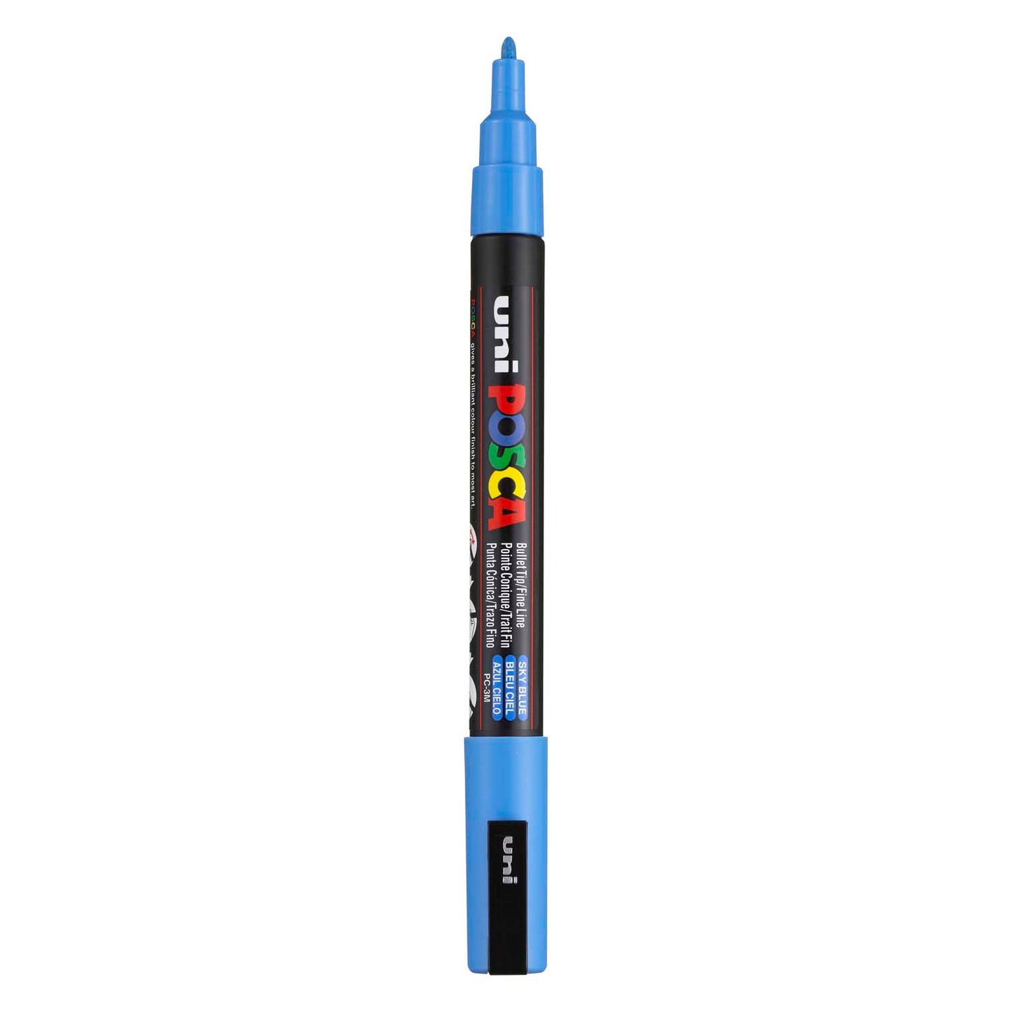 UNI-POSCA POSCA MARKER, AFM PC-3M, spessore della linea 0,9-1,3 mm, fine, cielo, 1 pezzo