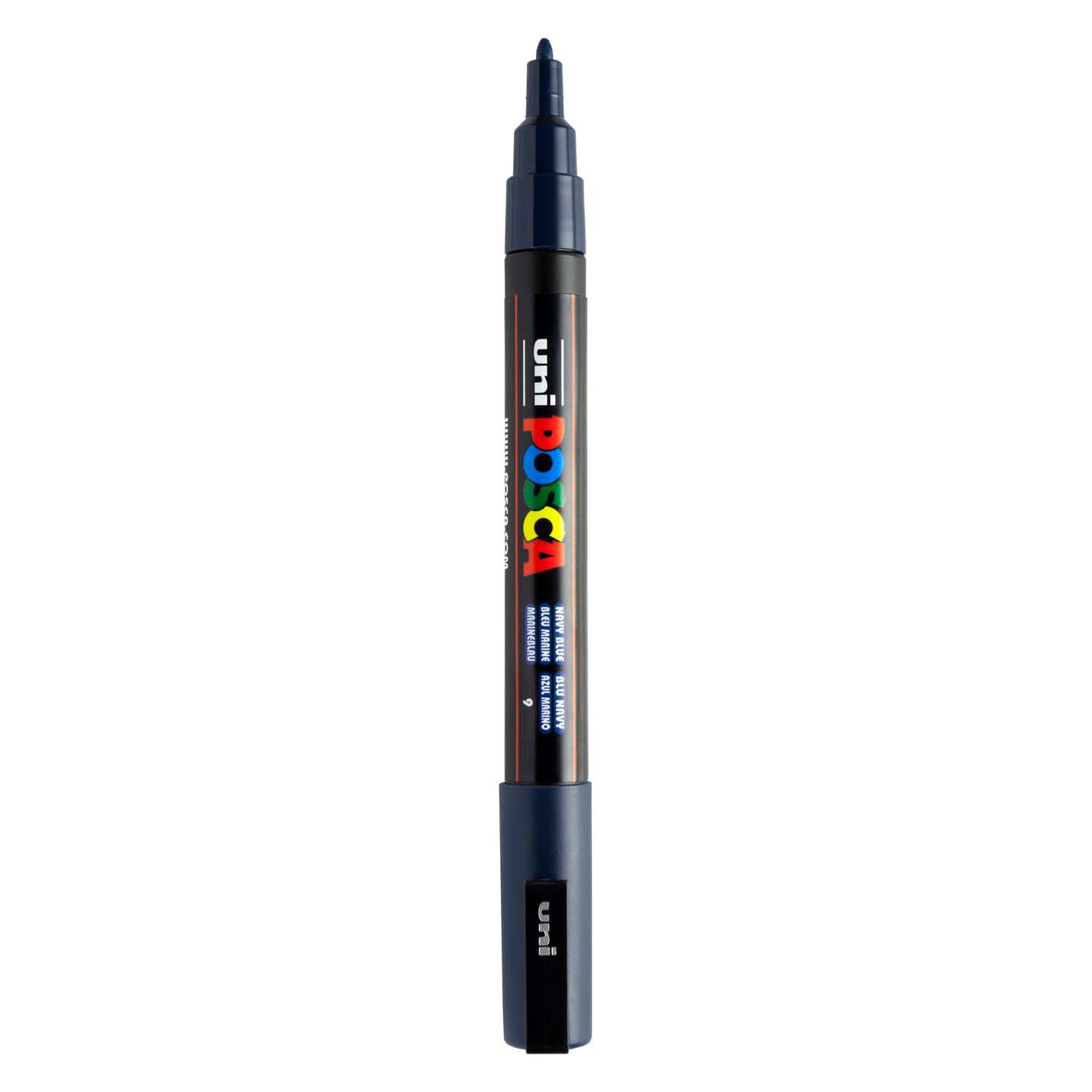 Pennarello acrilico Uni posca pc3m blu navy - punta tonda fino a 1,3 mm
