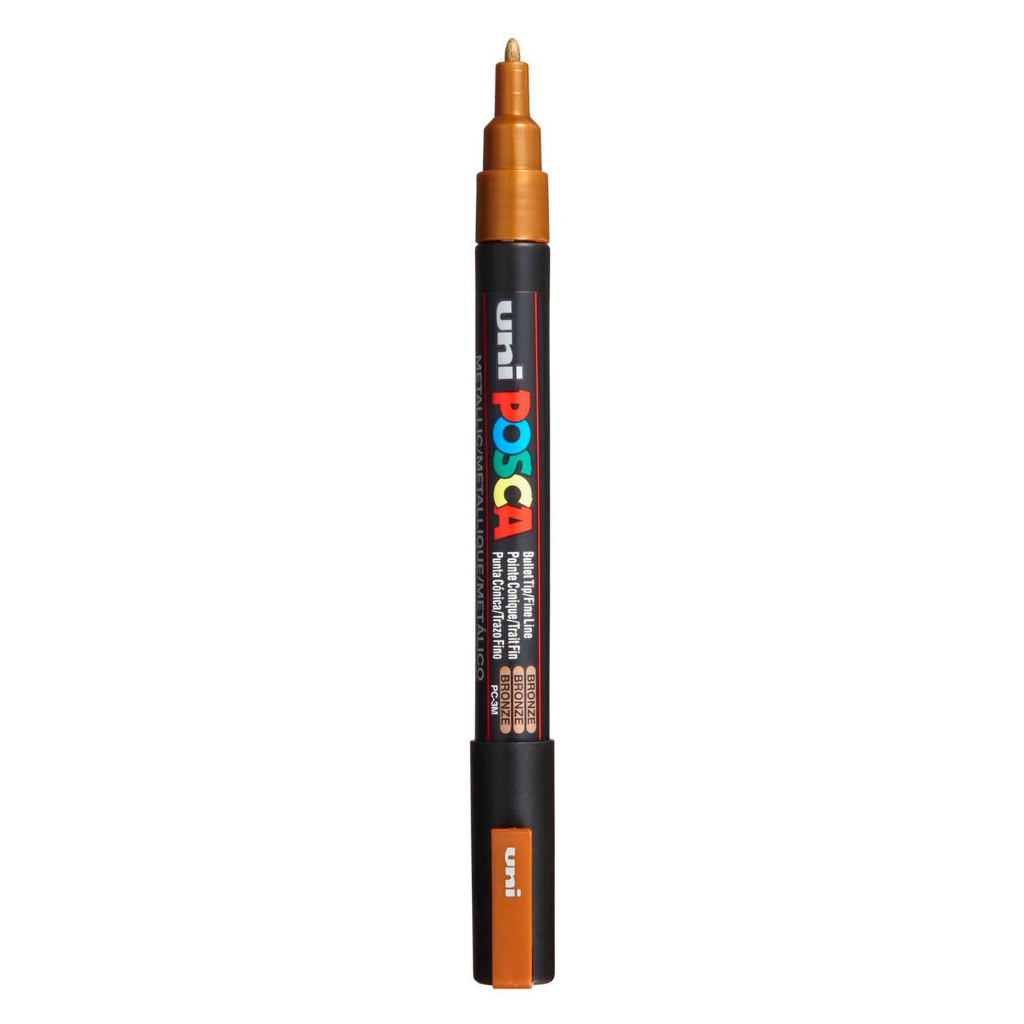 UNI-POSCA POSCA MARKER, AFM PC-3M, spessore della linea 0,9-1,3 mm, fine, bronzo, 1 pezzo
