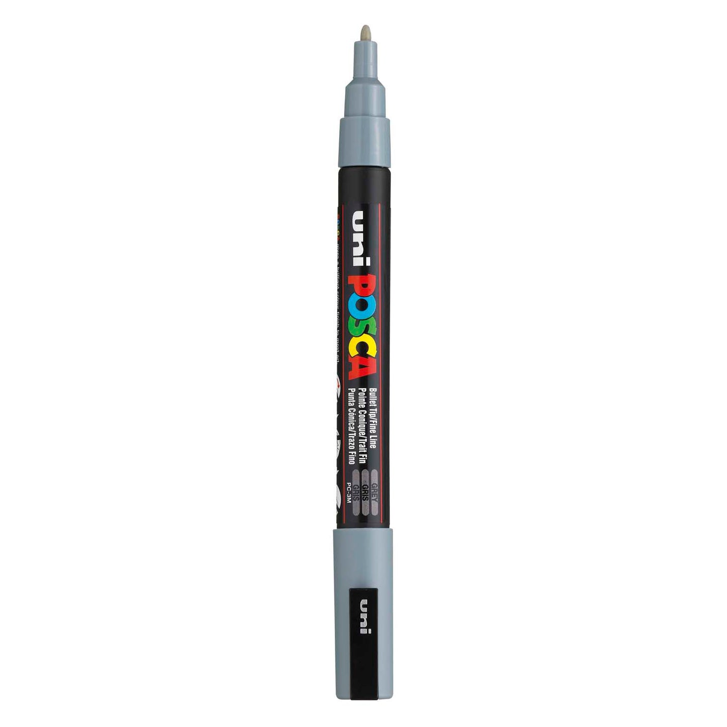 UNI-POSCA POSCA MARKER, AFM PC-3M, spessore della linea 0,9-1,3 mm, fine, grigio, 1 pezzo