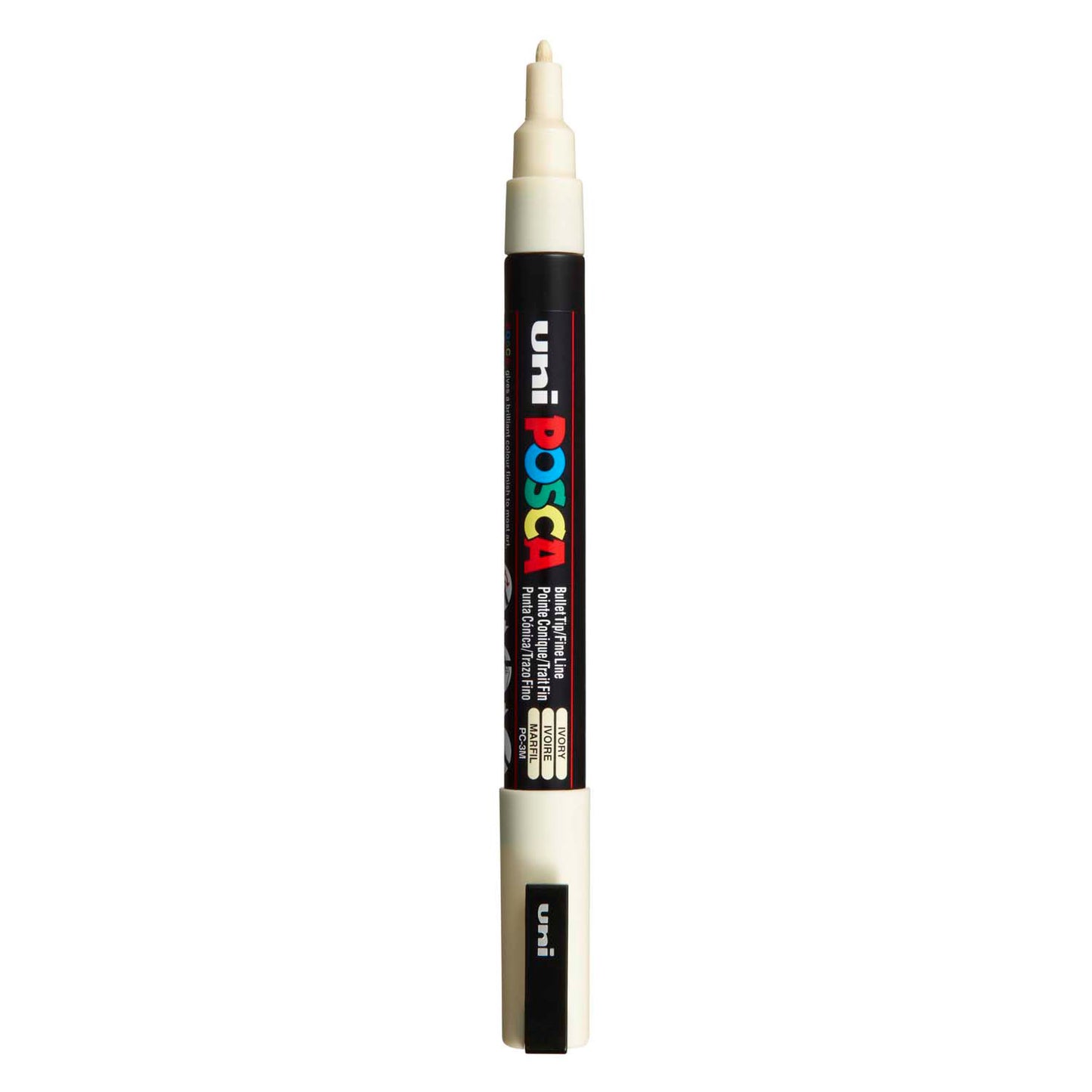 Marcador POSCA uni-Posca, AFM PC-3M, espesor de línea 0.9-1.3 mm, fino, marfil, 1 pieza