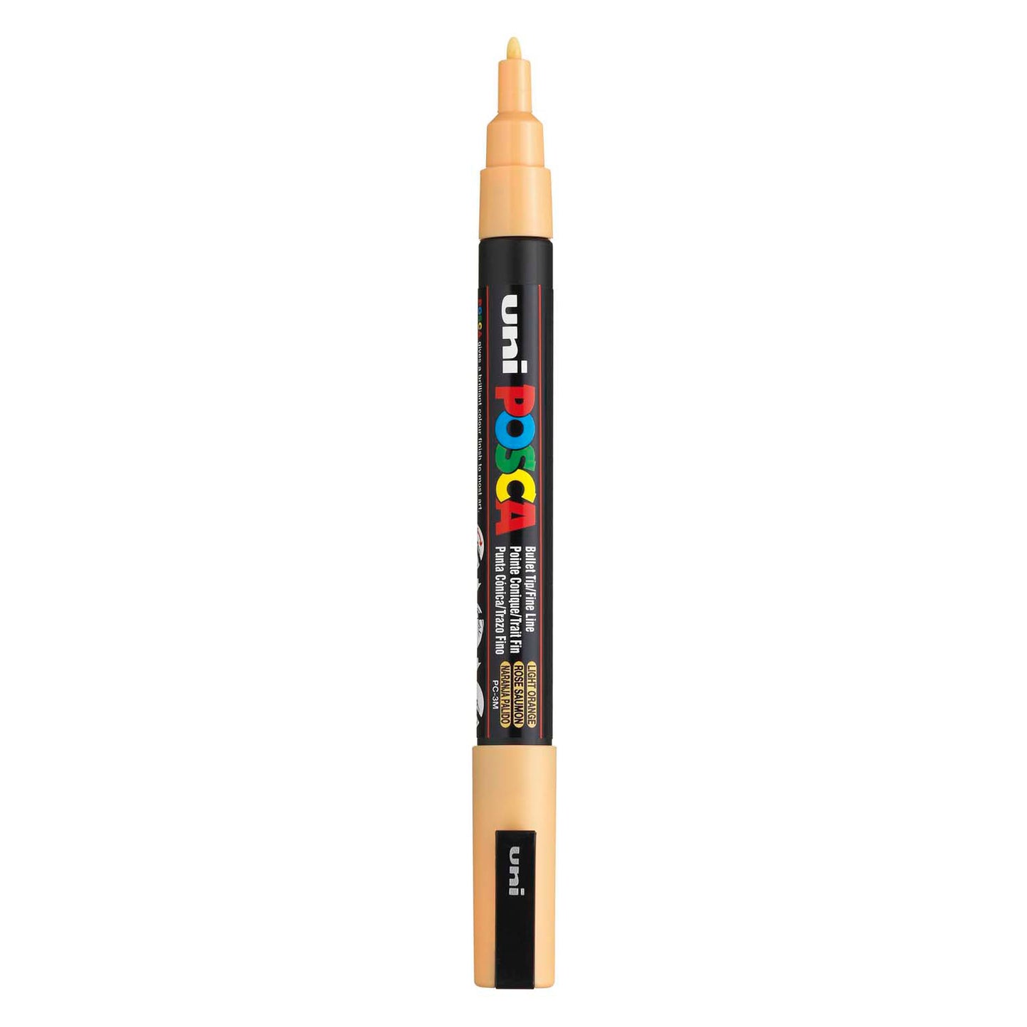 Marcador POSCA uni-Posca, AFM PC-3M, espesor de línea 0.9-1.3 mm, fino, naranja pálida, 1 pieza