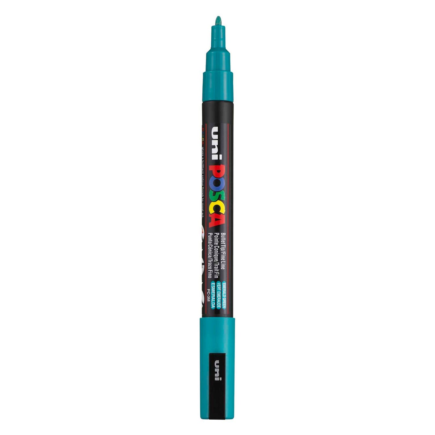 UNI-POSCA POSCA MARKER, AFM PC-3M, spessore della linea 0,9-1,3 mm, fine, verde smeraldo, 1 pezzo