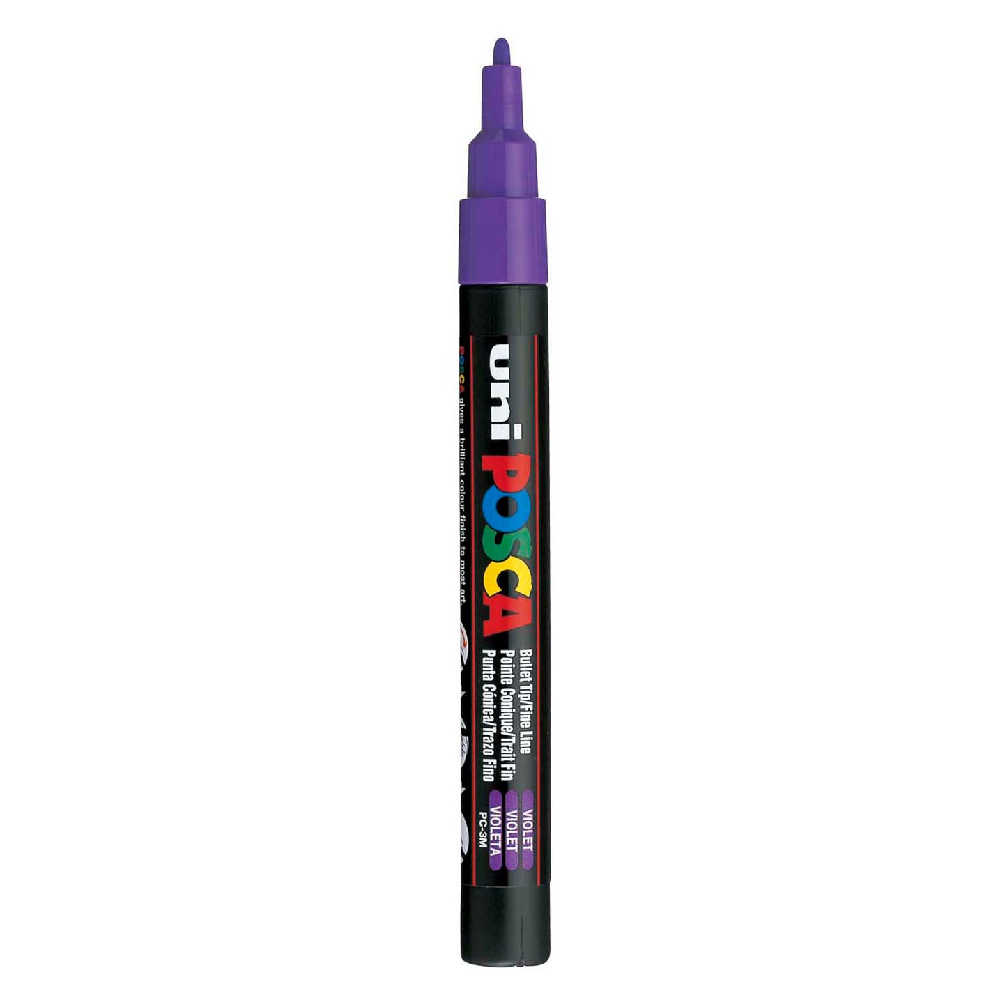 Marcador POSCA uni-Posca, AFM PC-3M, espesor de línea 0.9-1.3 mm, fino, violeta, 1 pieza