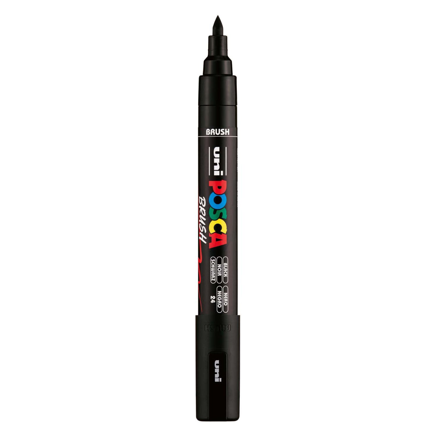 Rotulador pincel uni posca pc5br negro - punta pincel 1-4 mm