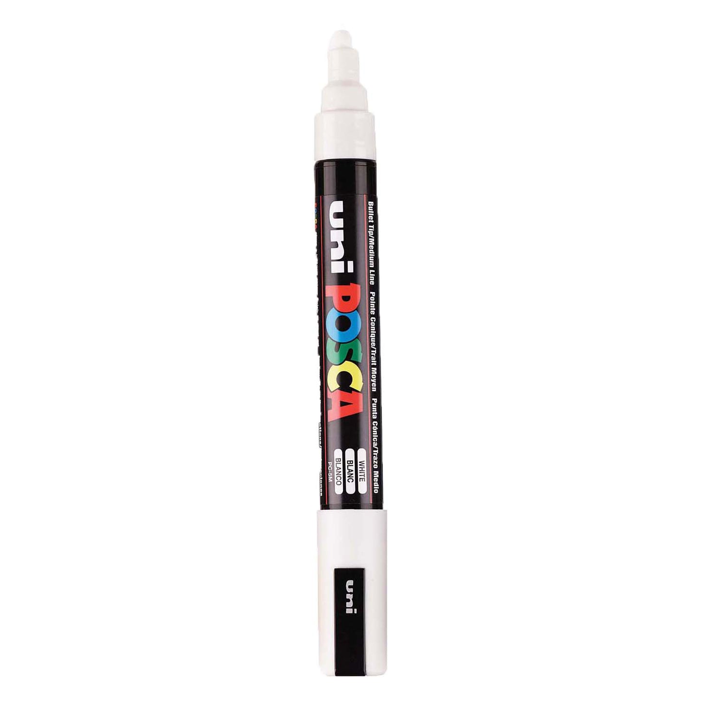 Marker Posca uni-POSCA, AFM PC-5M, spessore della linea 2,5 mm, medio, bianco, 1 pezzo