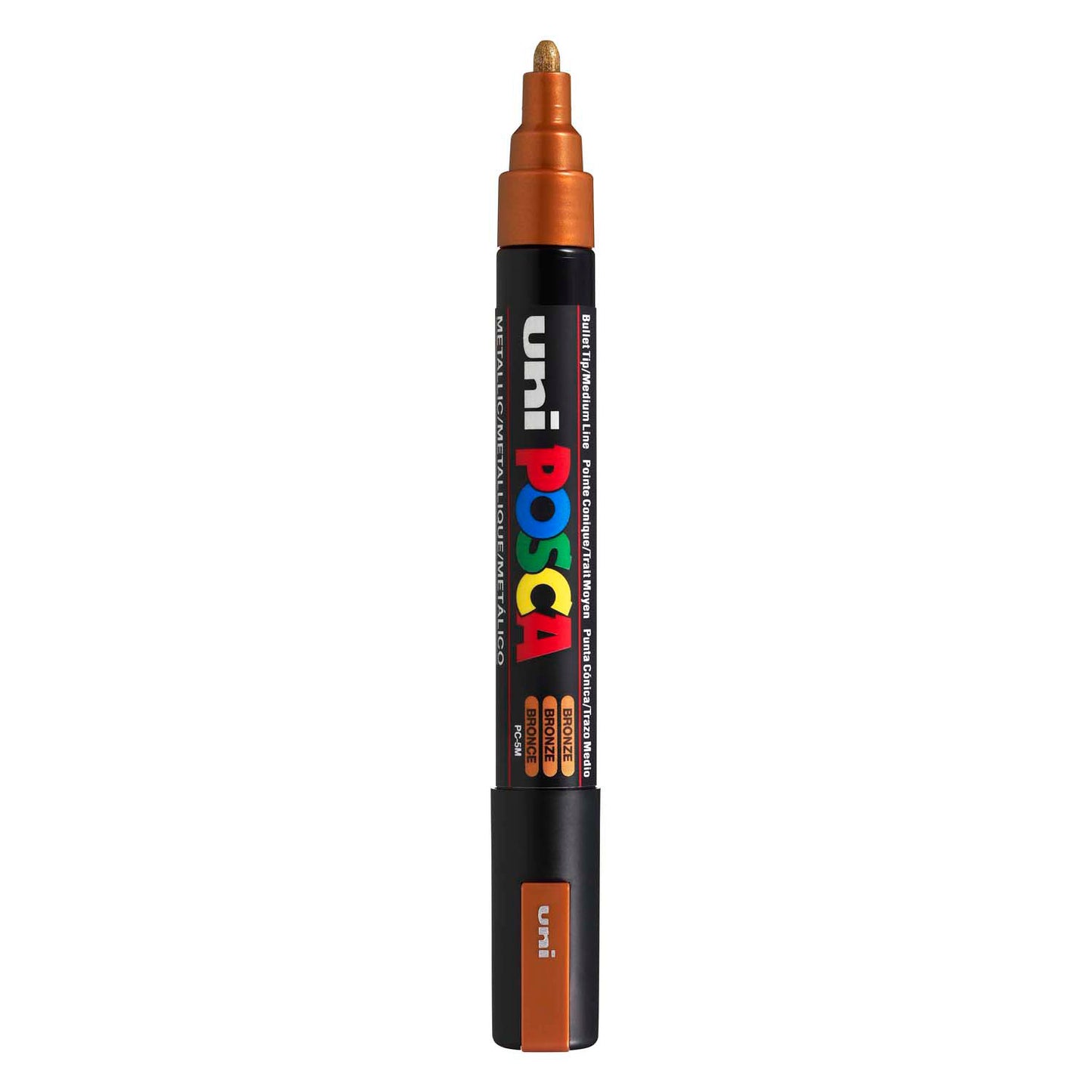 UNI-POSCA POSCA MARKER, AFM PC-5M, spessore della linea 2,5 mm, medio, bronzo, 1 pezzo