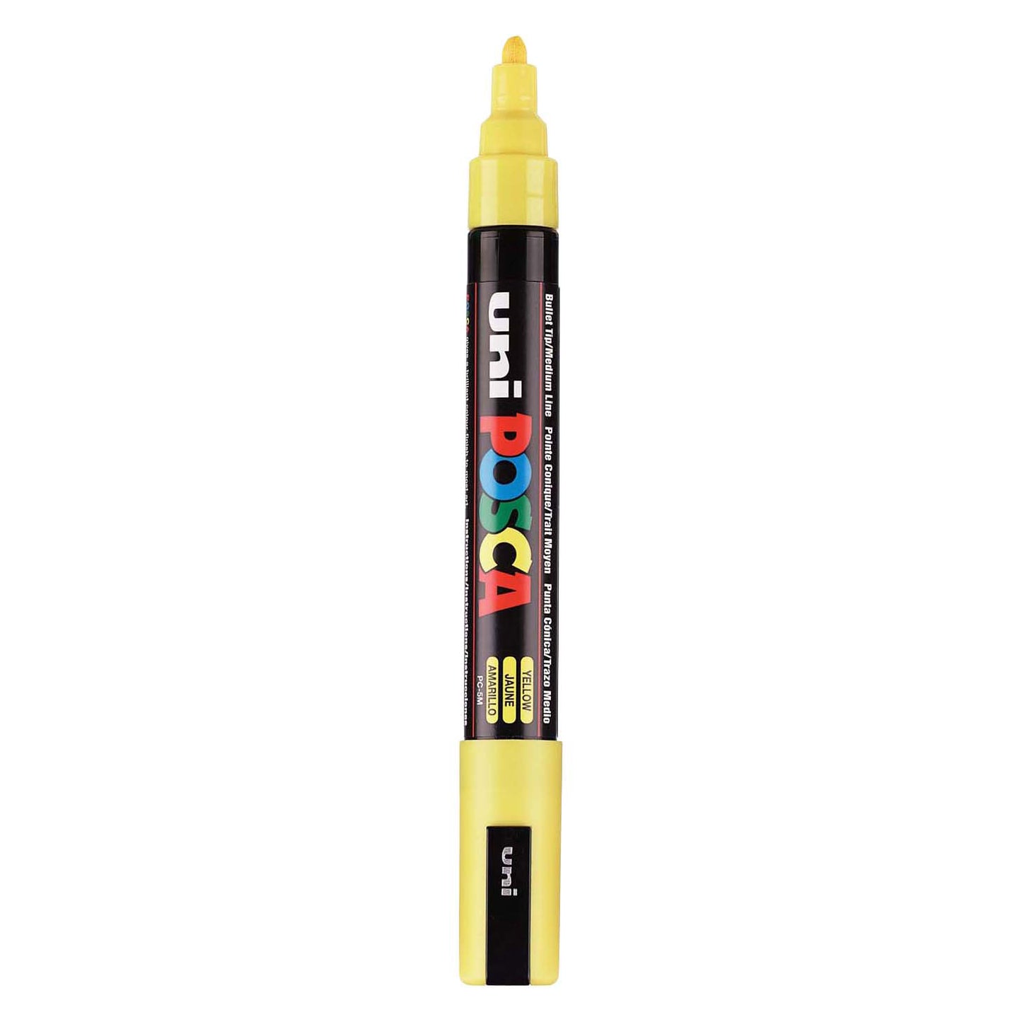 Marker Posca uni-POSCA, AFM PC-5M, spessore della linea 2,5 mm, medio, giallo, 1 pezzo