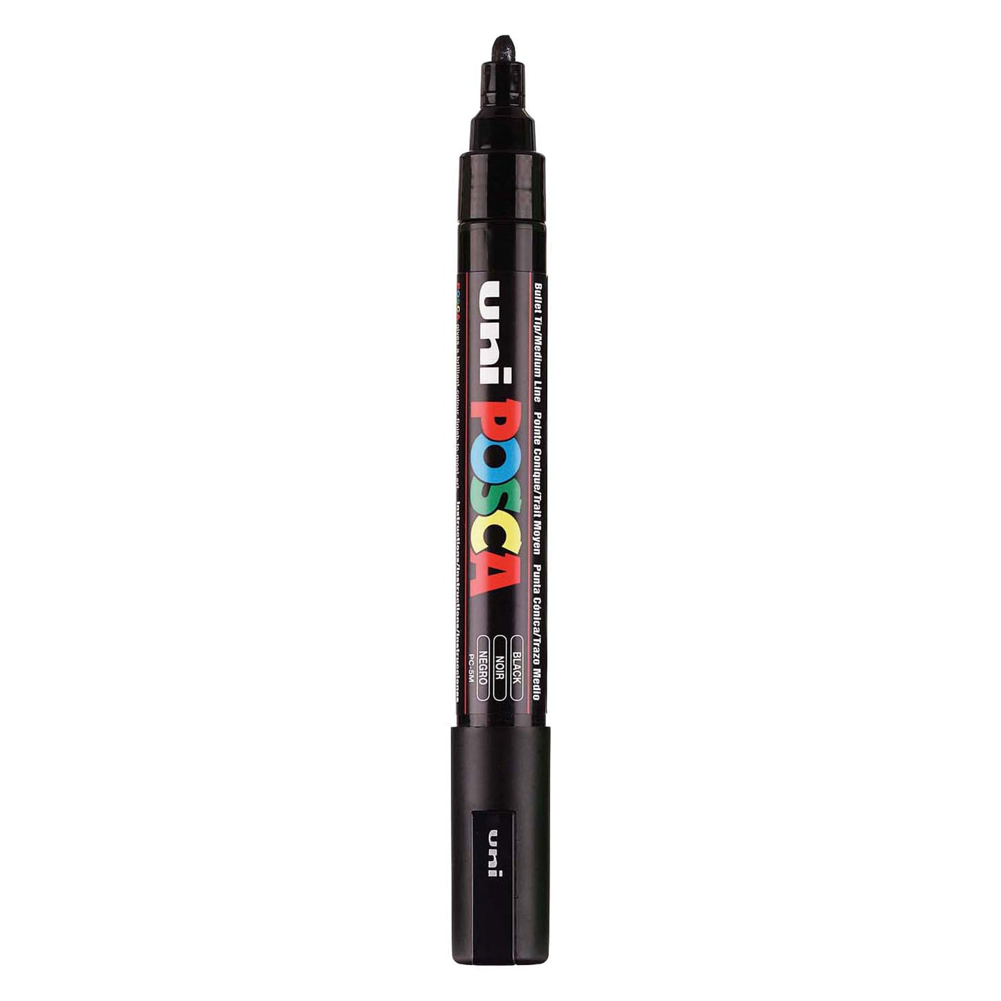 Marcatore Posca uni-POSCA, AFM PC-5M, spessore della linea 2,5 mm, medio, nero, 1 pezzo