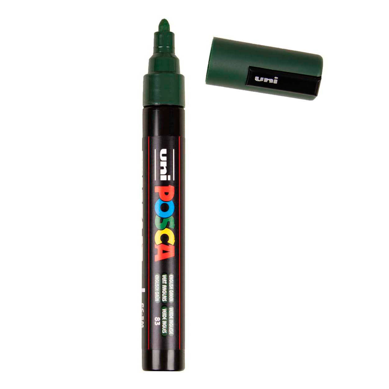 Pennarello Uni Posca pc5m verde inglese - punta conica 2,5 mm