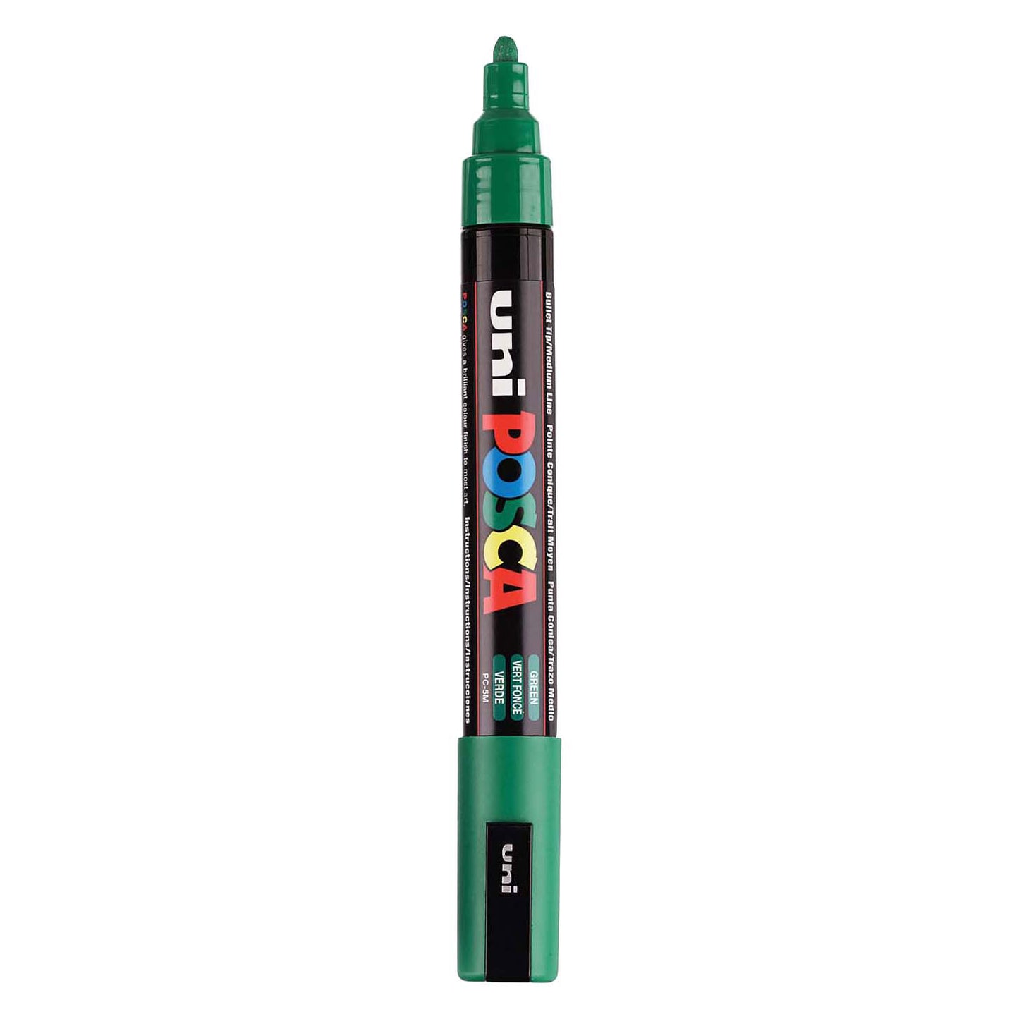 Marker POSCA uni-POSCA, PC-5M AFM, spessore della linea 2,5 mm, medio, verde, 1 pezzo