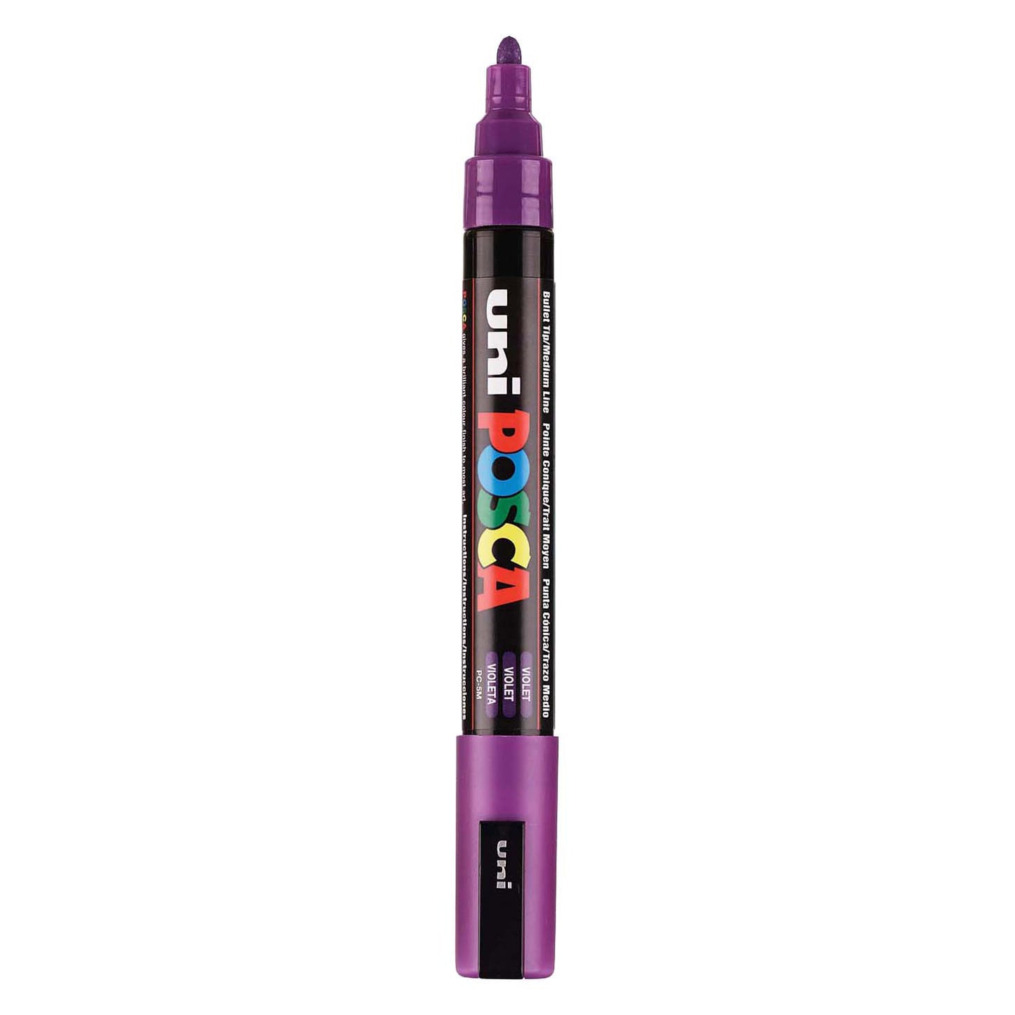 UNI-POSCA POSCA MARKER, AFM PC-5M, spessore della linea 2,5 mm, medio, viola, 1 pezzo