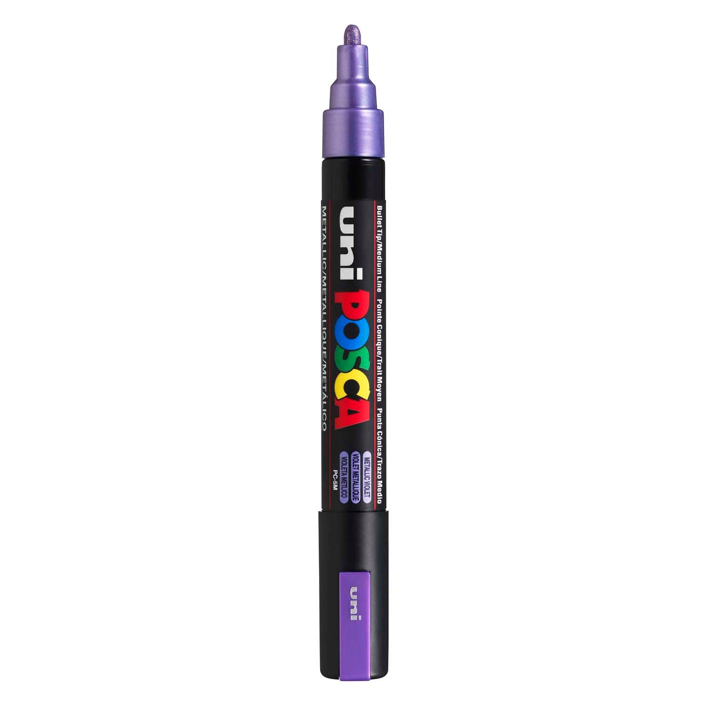 Marcatore Posca uni-POSCA, AFM PC-5M, spessore della linea 2,5 mm, medio, viola metallica, 1 pezzo