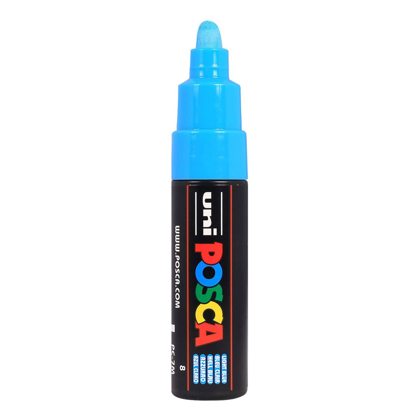 Pennarello Uni Posca 7m azzurro - punta conica 4,5mm