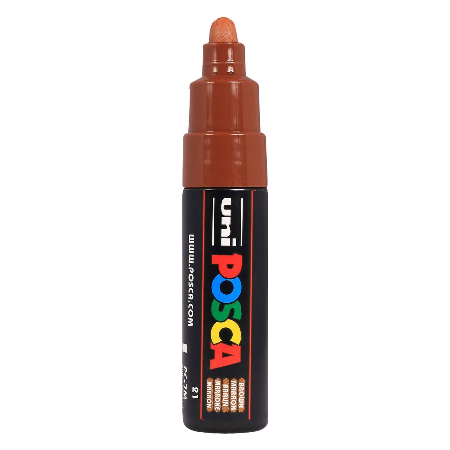 Pennarello Uni Posca 7m marrone - punta conica 4,5mm