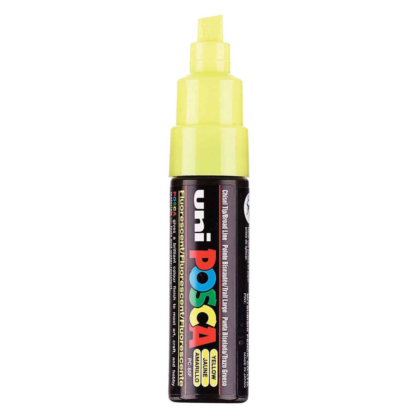Marcador POSCA uni-Posca, AFM PC-8K, espesor de línea 8 mm, ancho, amarillo, 1 pieza