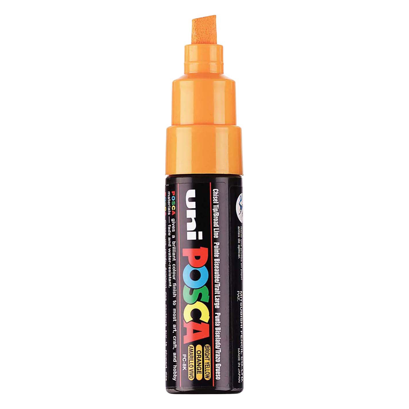 Marcador POSCA uni-Posca, AFM PC-8K, espesor de línea 8 mm, ancho, amarillo brillante, 1 pieza