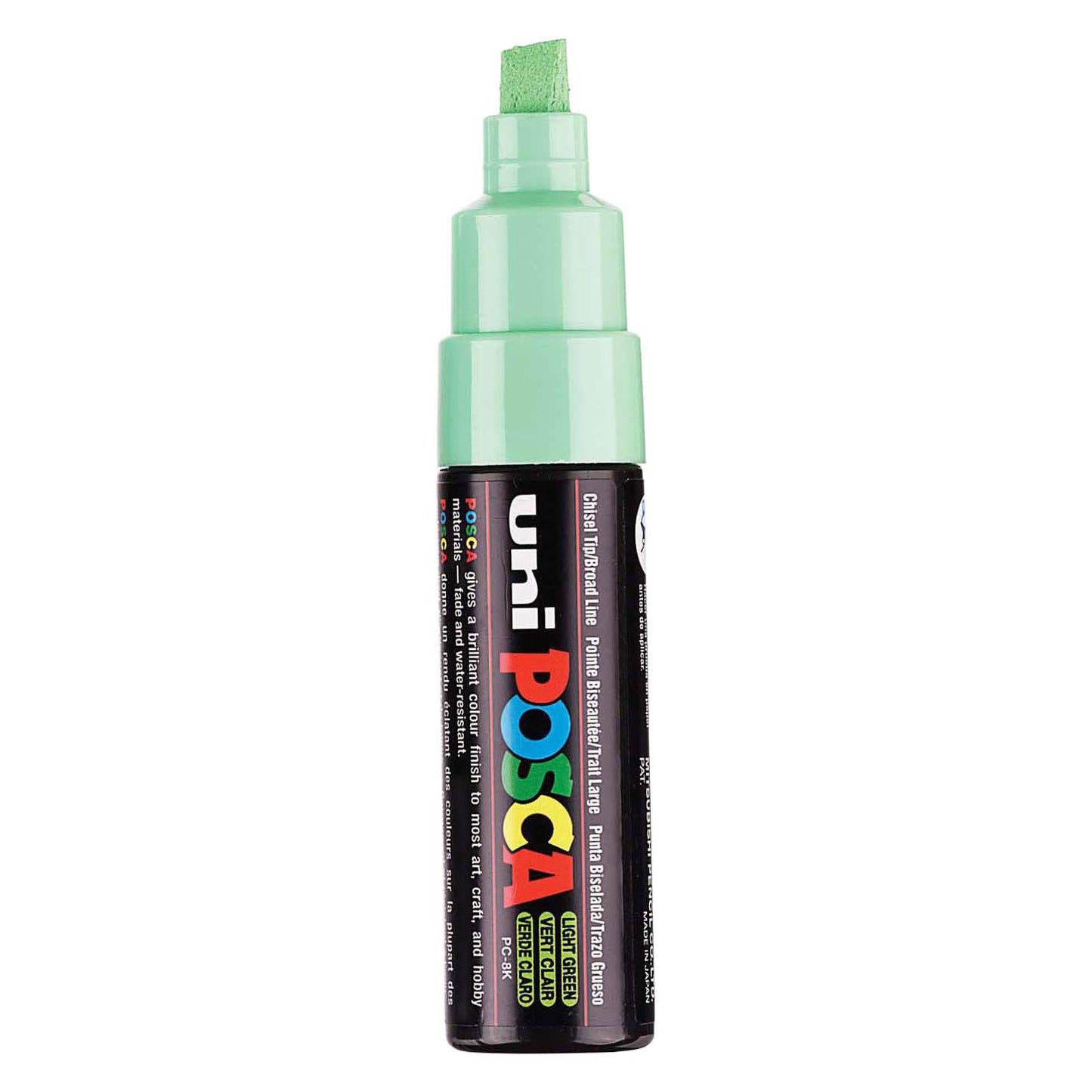 UNI-POSCA POSCA MARKER, AFM PC-8K, spessore della linea 8 mm, largo, verde chiaro, 1 pezzo