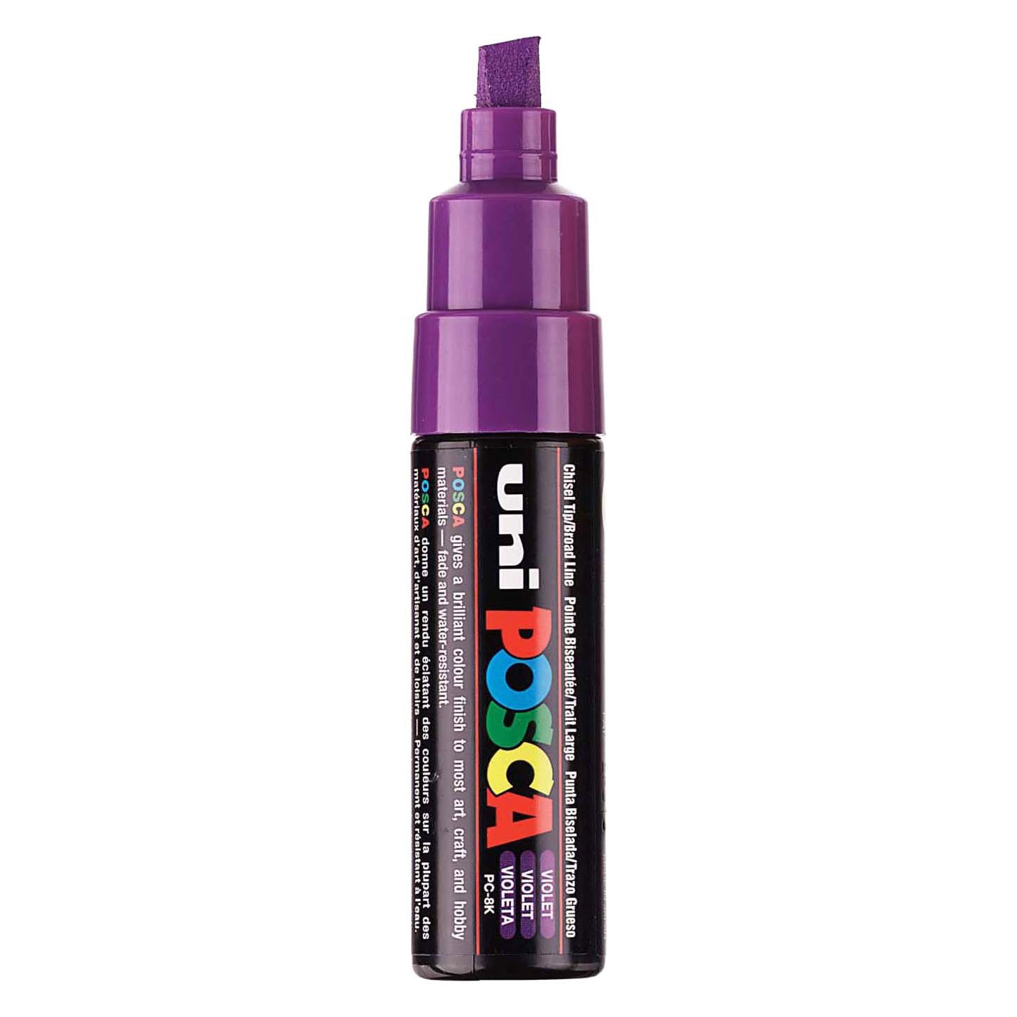 UNI-POSCA POSCA MARKER, AFM PC-8K, spessore della linea 8 mm, largo, viola, 1 pezzo