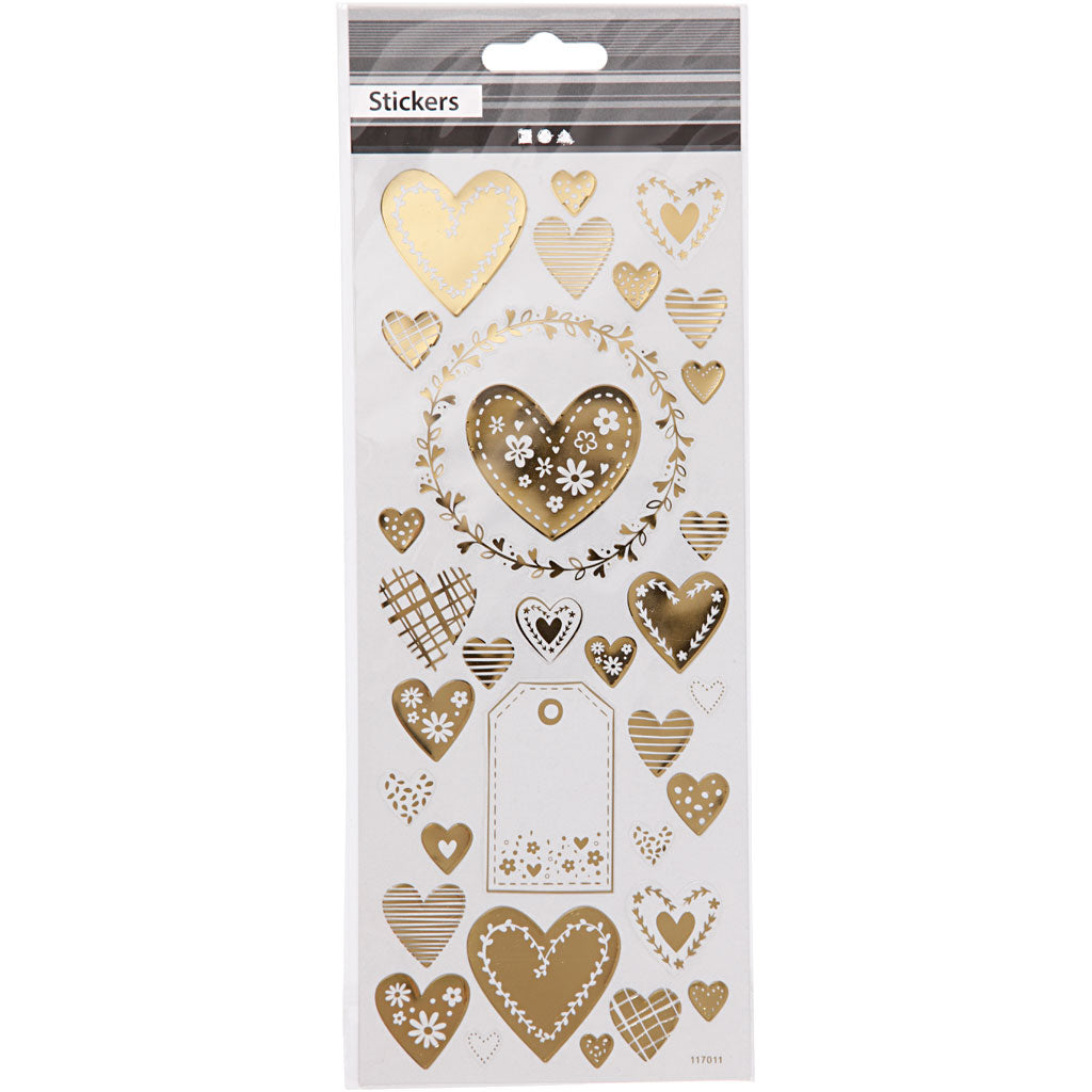Https: www.cchobby.nl stickers-harten-vel-10x24-cm-ca-33-stuk-goud-1-vel