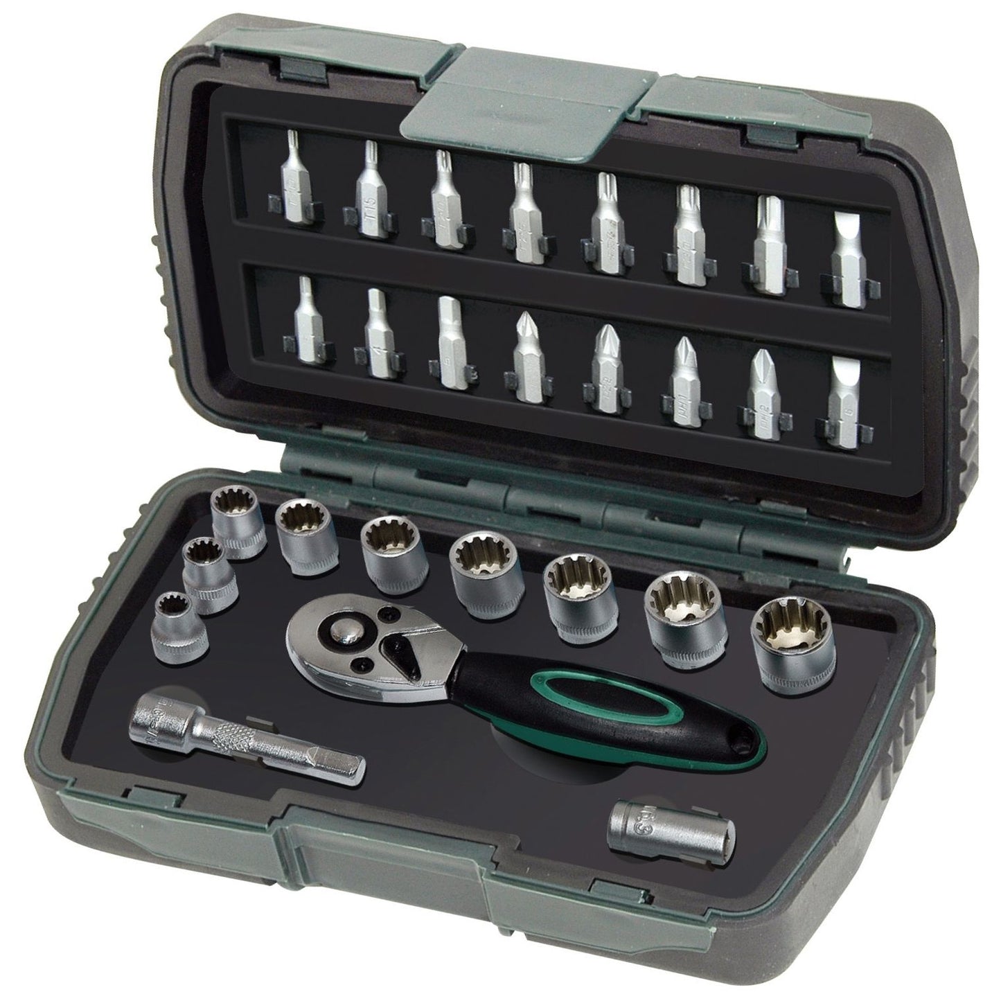 Set di punte a bussola multilock Brüder Mannesmann 28 pezzi (hobby) - 29185