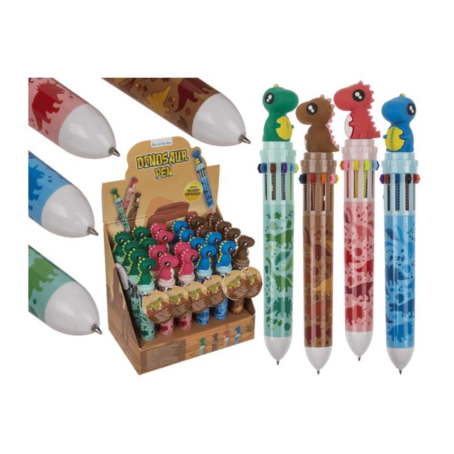Penna a sfera Out of the Blue Dino a 10 colori