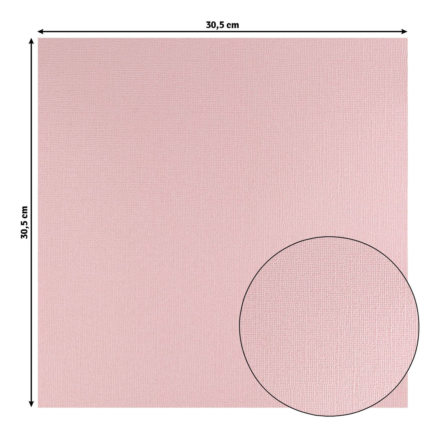 Florence • papel cartulina 216g textura 30,5x30,5cm rosa claro 20x