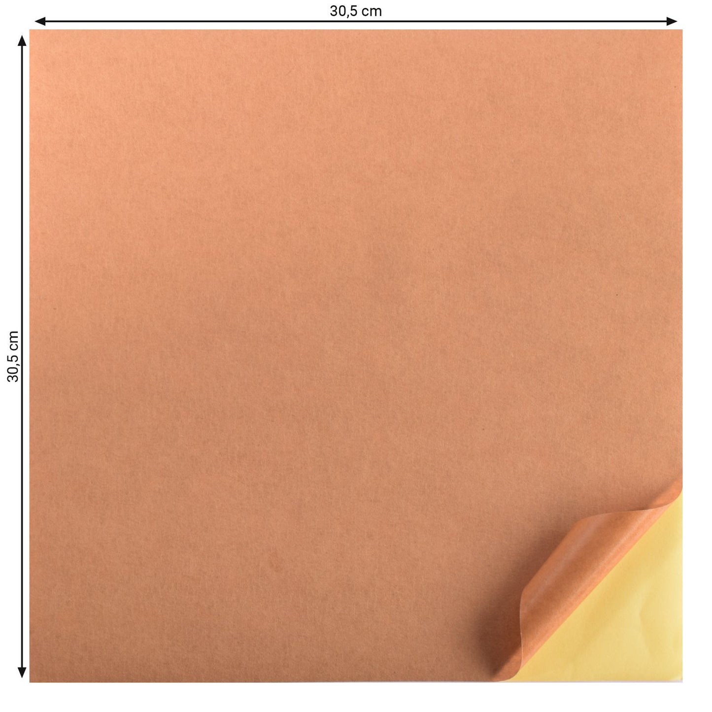 Firenze • carta kraft adesiva 120g liscia 30,5x30,5 cm 10x