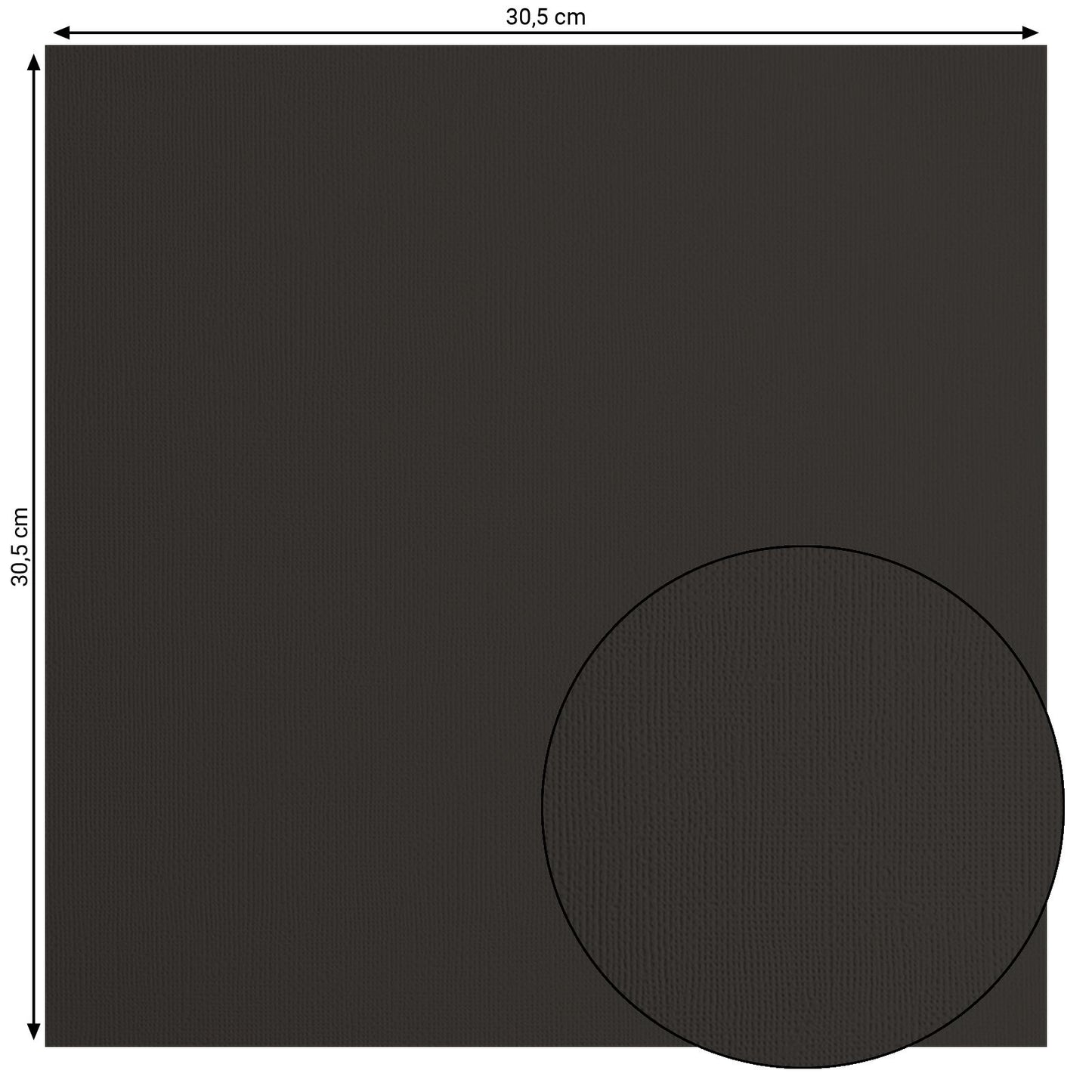 Firenze • cartoncino 216g trama 30,5x30,5 cm nero 100x