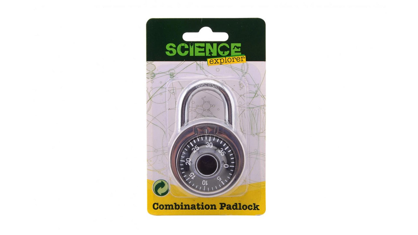 Johntoy Science Explorer Padlock con combinazione numerica
