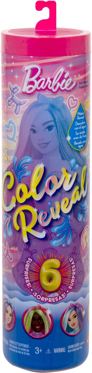 Muñeca barbie mattel que revela el color