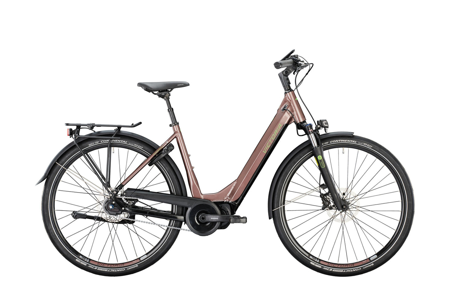 Bicicleta trekking eléctrica victoria etouring 11.7 mod. 22 recorrido en bicicleta eléctrica vict.e. 11.7 28 50 onda 5v naranja