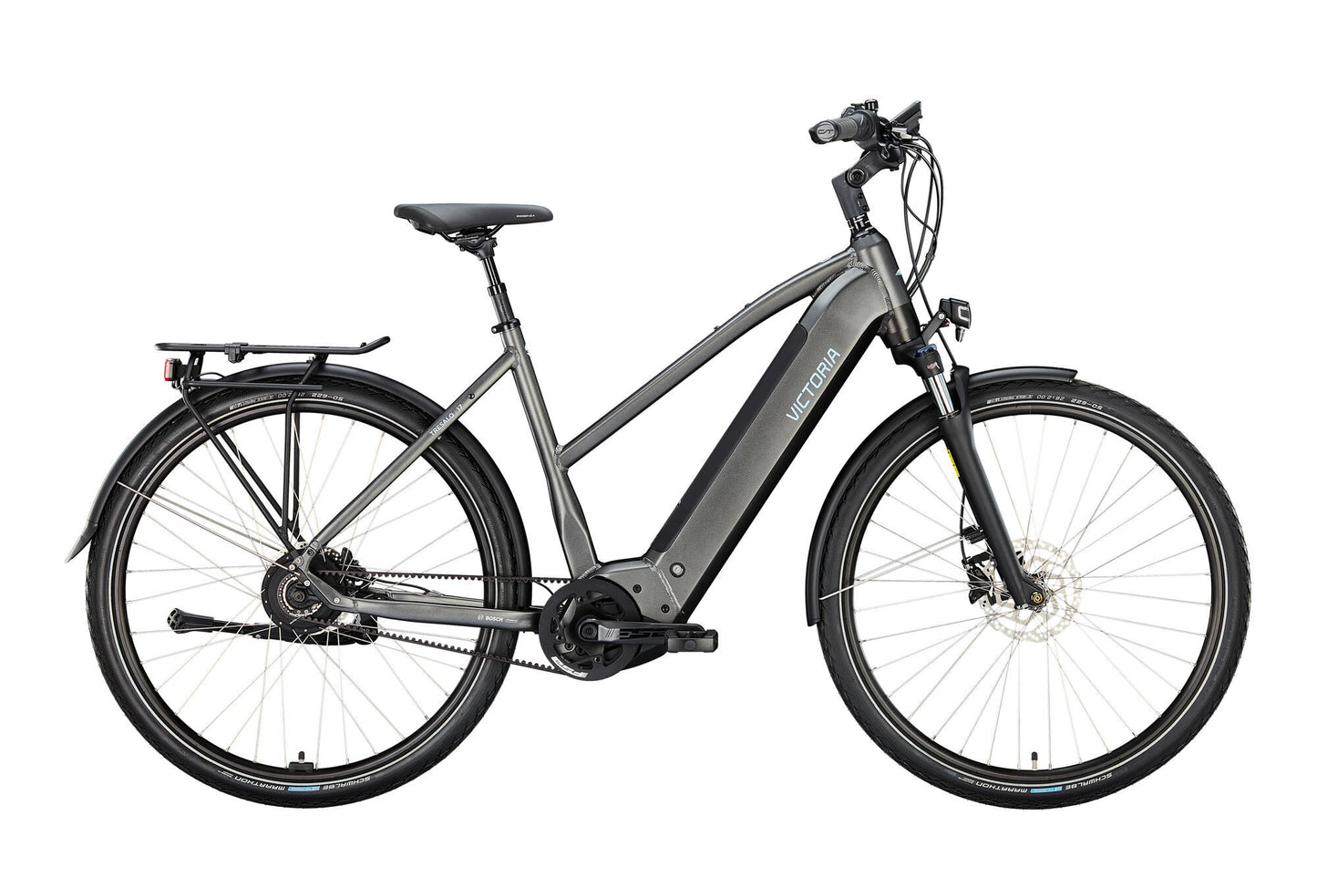 Victoria Electric Trekking Bike Tresalo 17 (#1) Ebike Vict. Tresalo 17 28 48 Env. Pipistrello nero
