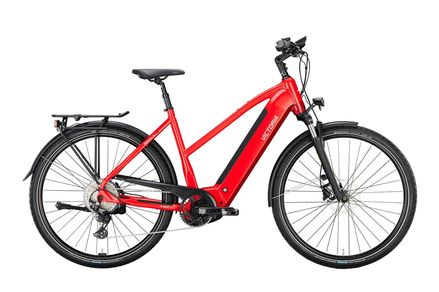 Victoria Electric Trekking Bike Tresalo 14 (#1) Ebike Vict. Tresalo 14 28 53 10sp trap.inf. rosso