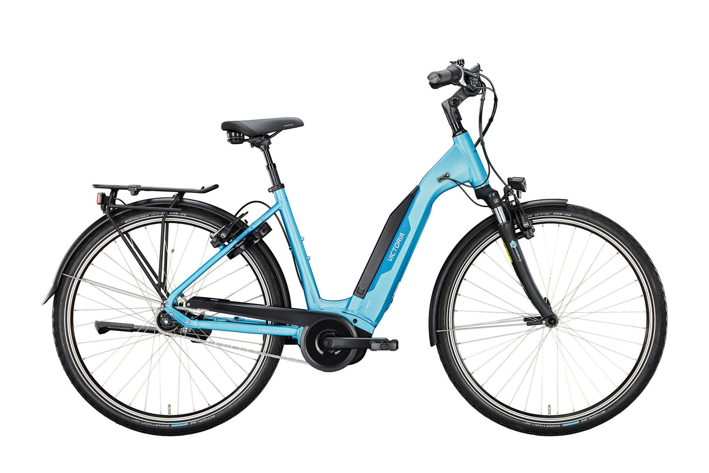 Victoria Electric Trekking Bike Tresalo 5 (#1) Ebike Vict. Tresalo 5 28 56 7SP Wave Blue