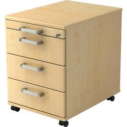 Bach mobile drawer unit hammerer vac30 maple self-assembly lockable