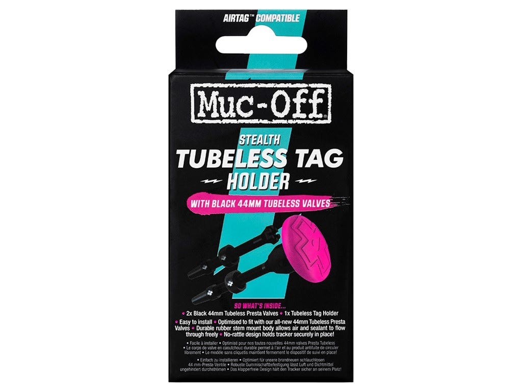 Kit valvola Muc-off Stealth Tubeless Tag Holder da 44 mm