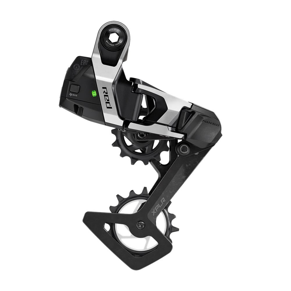 Derail posteriore SRAM. AXS XPLR rosso E1 10-46t argento