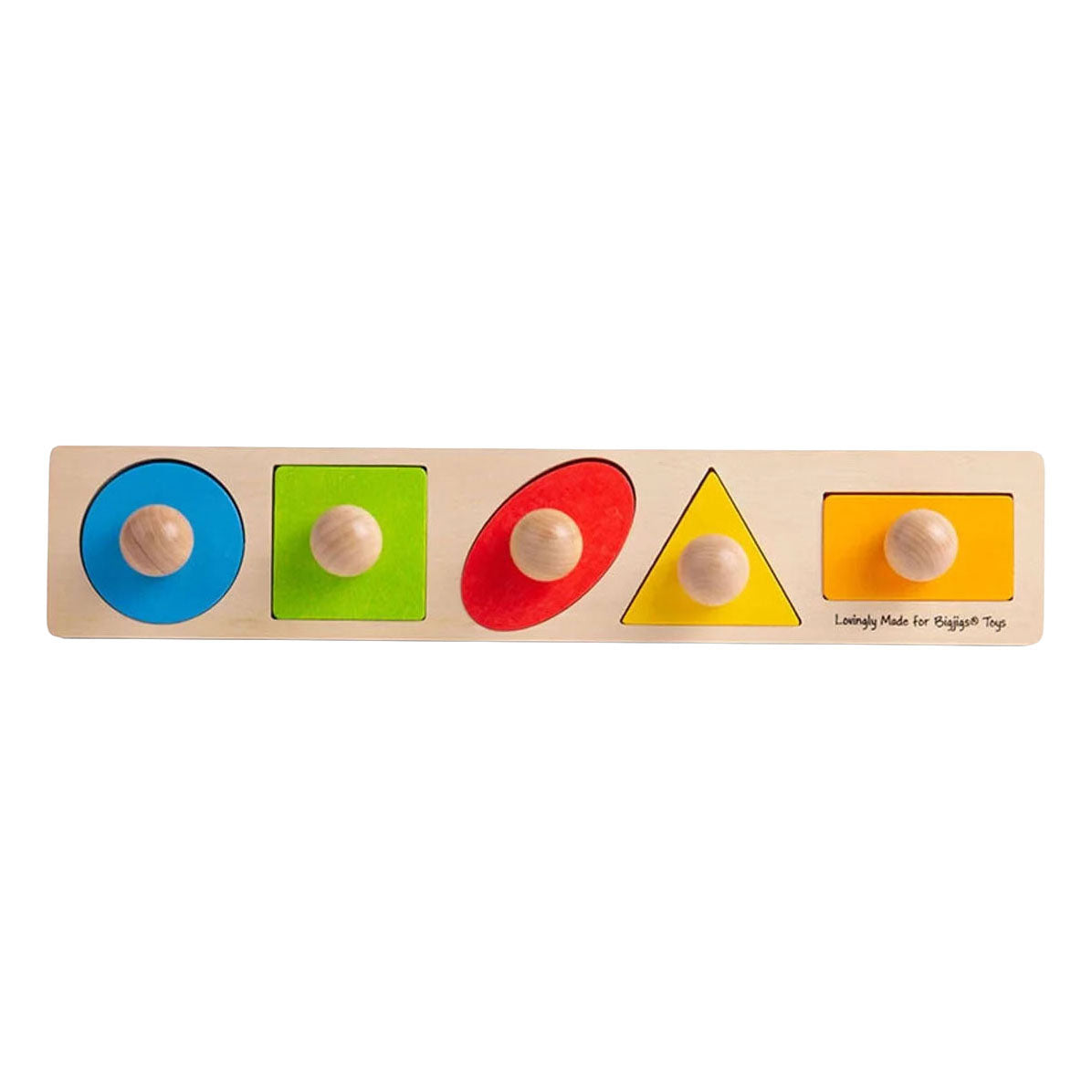 Puzzle a forma di legno Bigjigs - 5 pezzi.