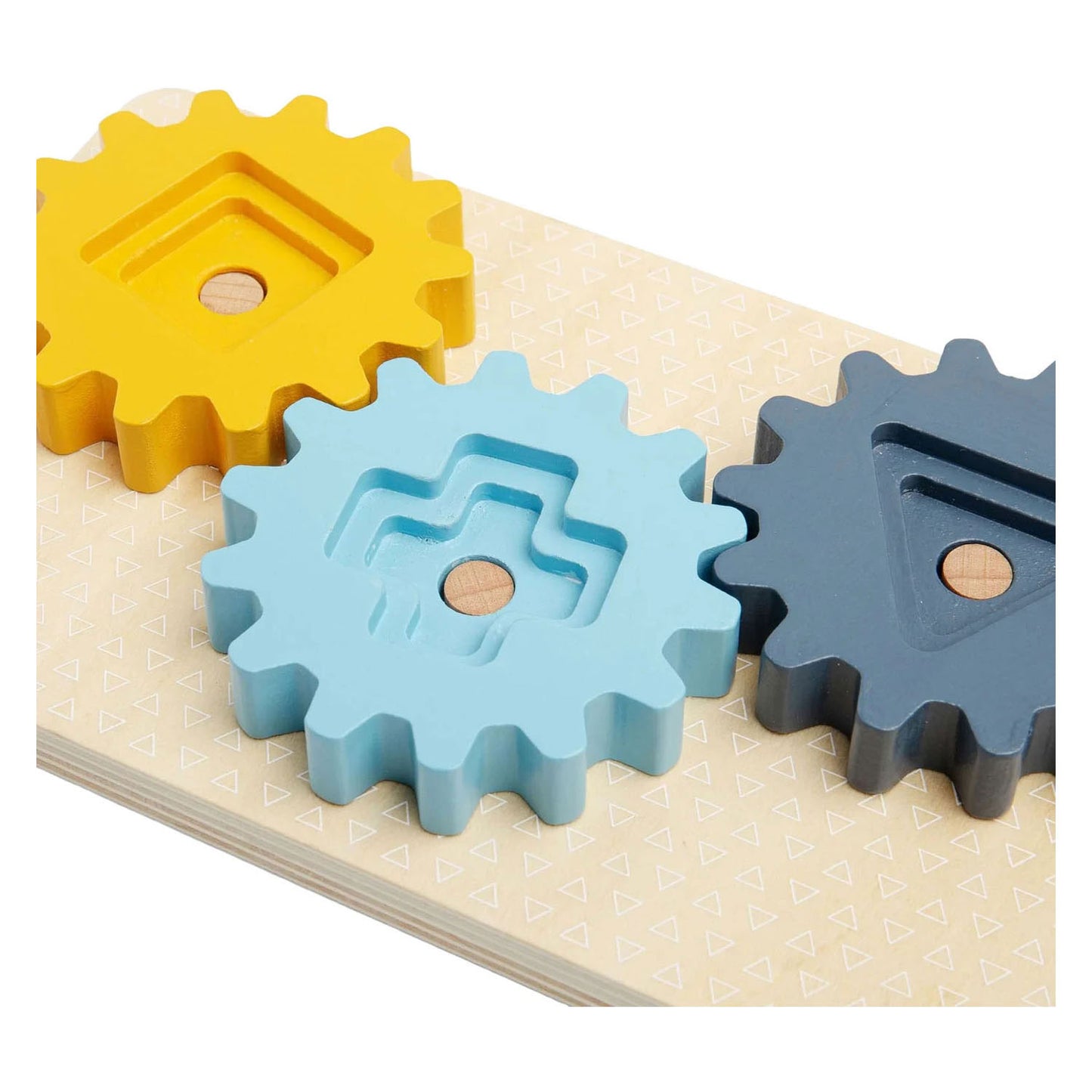 Puzzle Bigjigs con ingranaggi in legno Polo Nord - 10 pezzi.
